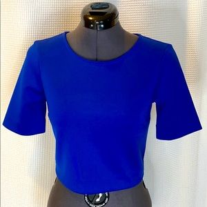 EXPRESS Electric Blue Spandex Crop Top XS